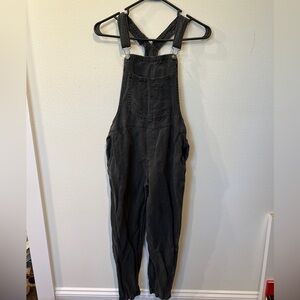Aerie Black Washed Overalls – Size XS